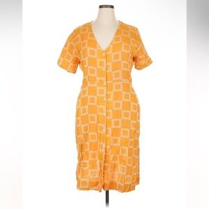 Ace & Jig retro checkered pattern button down dress